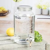 Haushalt - 13077 - Drankdispencer met tapkraan - rond - Glas - 3 liter
