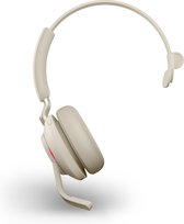 Jabra Evolve2 65 UC Mono Headset USB-C - UC-gecertificeerd (Zoom, Google Hangout, Avaya, Mitel ...) - Beige