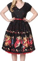 Dancing Days Swing jurk -S- Vanity vintage Zwart