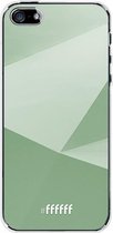 iPhone SE (2016) Hoesje Transparant TPU Case - Fresh Geometric #ffffff