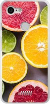 Google Pixel 3 Hoesje Transparant TPU Case - Citrus Fruit #ffffff