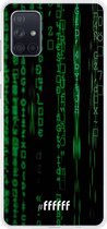 Samsung Galaxy A71 Hoesje Transparant TPU Case - Hacking The Matrix #ffffff