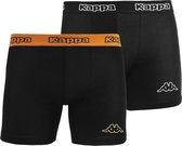 Kappa - Boxer 2 Pack - Zwart - Heren - maat  S