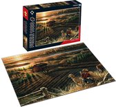 Puzzel 1000 stukjes volwassenen – Boerderij Zonsondergang - 70 x 50 cm