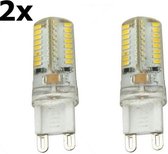 G9 7W Warm Wit 64LED`s SMD3014 LED Lamp AL300-7WW - 2 Stuks