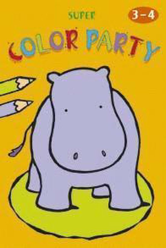Cover van het boek 'Super color party 3-4jr'