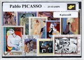 Pablo Picasso – Luxe postzegel pakket (A6 formaat) : collectie van 25 verschillende postzegels van Pablo Picasso – kan als ansichtkaart in een A6 envelop, authentiek cadeau, kado t