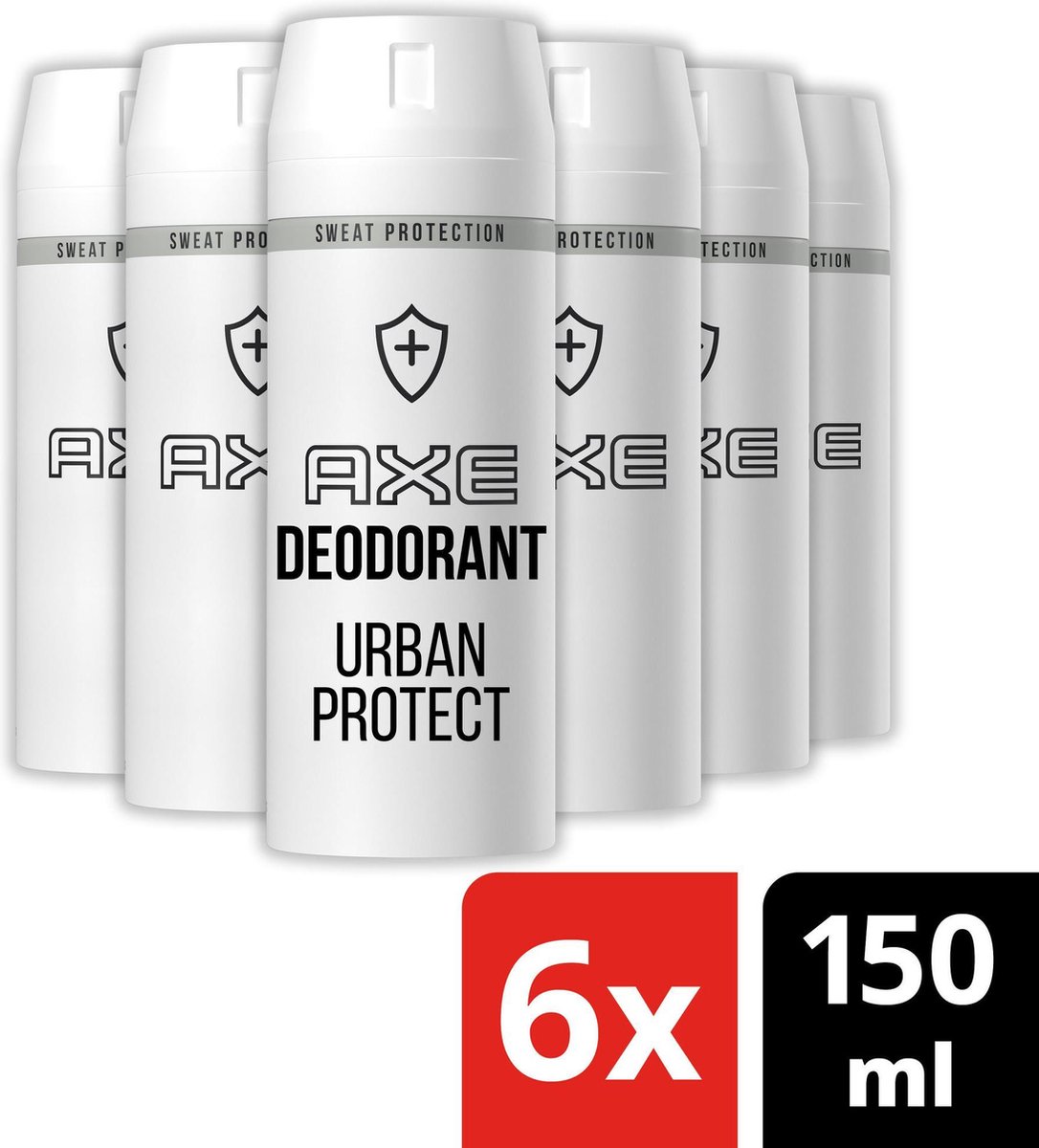 Axe Urban Protect Antitranspirant Deodorant - 6 x 150ml - Voordeelverpakking - Axe