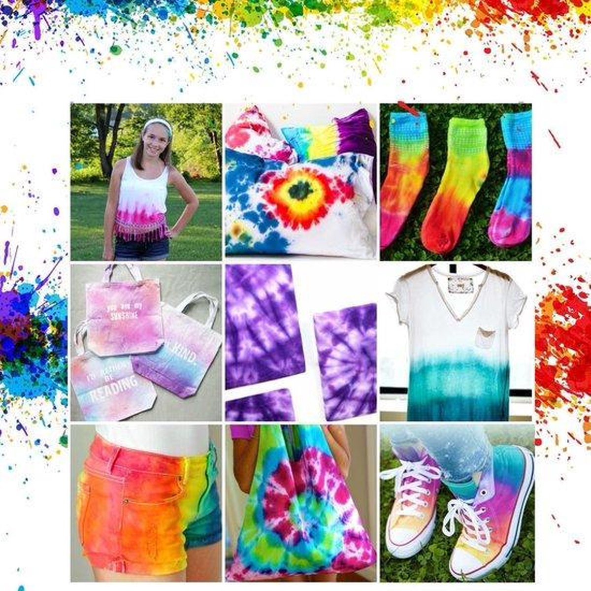 VSCO Girl TIE-DYE kit van hoge kwaliteit Complete kit van