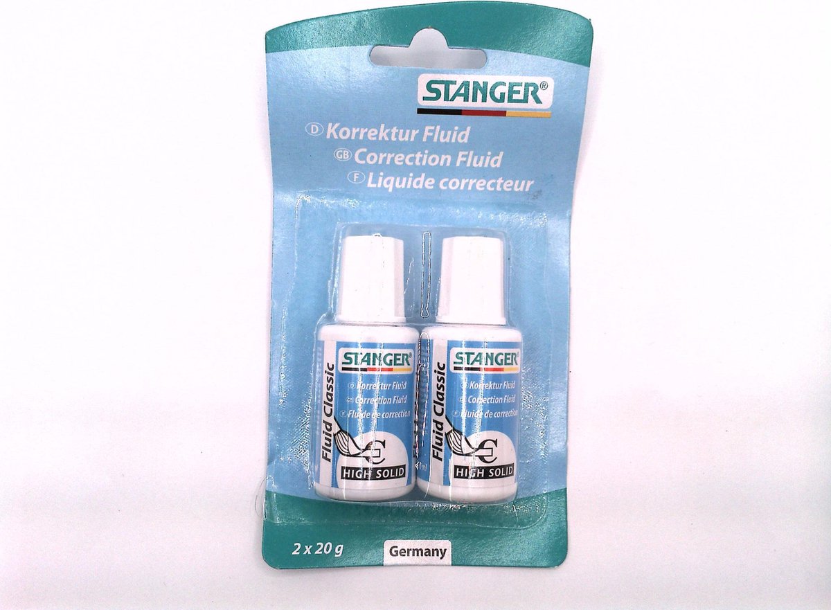 Correctievloeistof - Correction Fluid - Flesje - 2 x 16 ml - Stanger