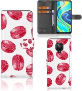 Magnétique Etui Housse pour Xiaomi Redmi Note 9 Pro | Note 9S Portefeuille Macarons Roses