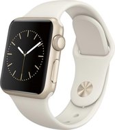 iWatch bandje – gebroken wit – 38/40 mm – Apple Watch – Sportbandje – Antique - S/M – Siliconen - Apple Watch Serie 3/2/1 – Apple Watch Serie 5/4