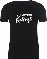 Wat een kutfeest Rustaagh unisex kinder t-shirt maat 122-128