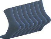 Socke / Sokken / Vrijetijdssokken / Sportsokken / Kleur: Jeansblauw (Maat 39-42) / 12 paar