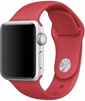 iWatch bandje – Rood – 38/40 mm – Apple Watch – Sportbandje – Red - S/M – Siliconen - Apple Watch Serie 3/2/1 – Apple Watch Serie 5/4