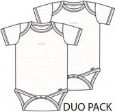 Woody  Baby Body Korte Mouw Duopack Roze 12m
