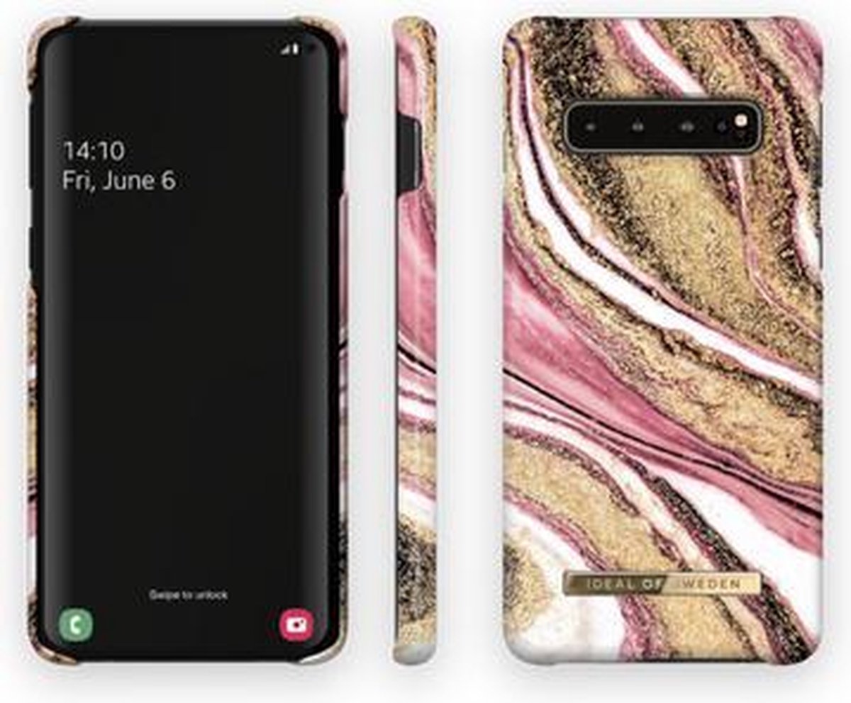 iDeal of Sweden Fashion Case voor Samsung Galaxy S10+ Cosmic Pink Swirl