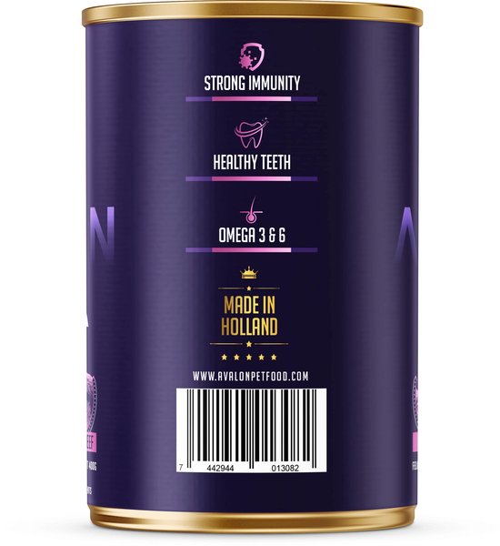 Avalon Petfood – Kattenvoer Natvoer (Kitten) – Kip & Rund – 12 blikken x 410 gram