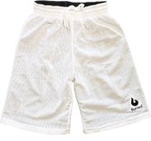 Burned Big Hole Mesh Short Dubbelzijdig - - Sportbroek - Zwart / Wit - XL