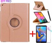 Samsung Galaxy Tab T720 / T725 HiCHiCO Tablet Hoes Met 360° draaistand Rose Goud en Stylus Pen + Screen Protector