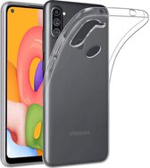 Samsung Galaxy A11 Hoesje Transparant Siliconen Case - Back Cover - Clear Softcase - Perfect fit - Epicmobile