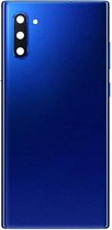 Achterkant met camera lens voor Geschikt voor Samsung Galaxy Note 10 - Blauw