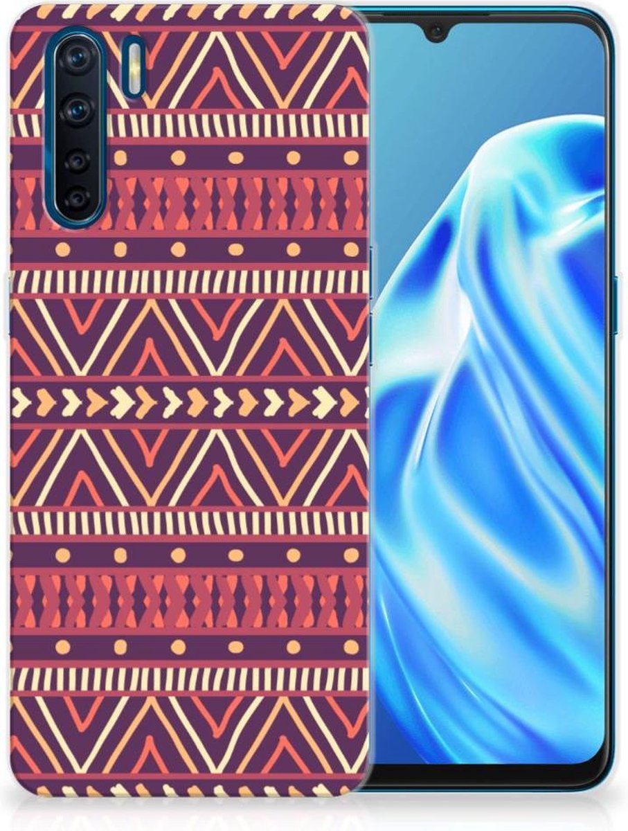 OPPO A91 TPU bumper Aztec Paars