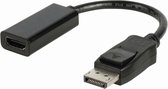Nedis DisplayPort-Kabel | DisplayPort Male | HDMI™ Output | 4K@30Hz | Vernikkeld | 0.20 m | Rond | PVC | Zwart | Doos
