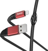 Hama Oplaad-/gegevenskabel "Extreme", USB-A - Lightning, 1,5 m, zwart/rood