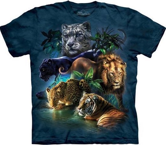 The Mountain KIDS T-shirt Big Cats Jungle T-shirt unisexe Taille L.