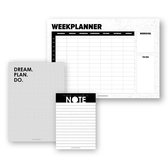 Set 01 | Stationery set | Weekplanner A4 | Notitieblok A5 | Notitieblok A6 | Gezinsplanner | Familie planner |  MOODZ design