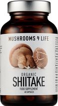 Mushrooms4Life / Shiitake Paddestoel Biologisch – 60 caps
