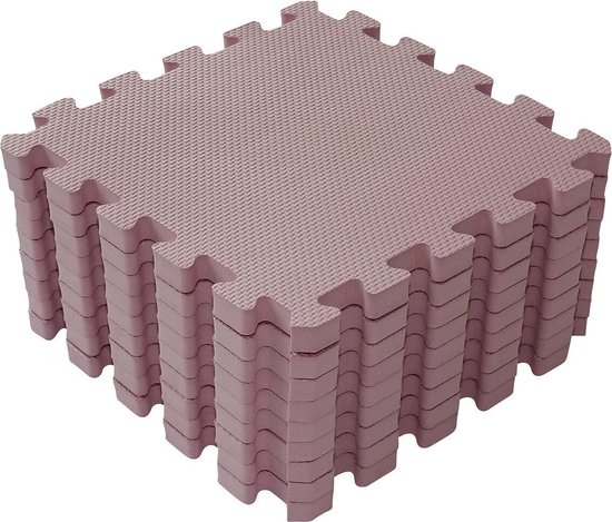 Product: Speelmat Vierkant Tegels 90 x 90 Roze, van het merk BabyDan