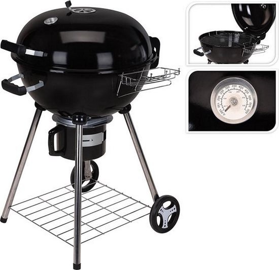 BBQ Houtskool Barbecue - Grilloppervlak x 32 cm - Zwart | bol.com