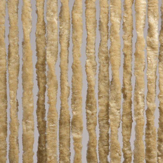 Luxe Kattenstaart Vliegengordijn - 100 x 220cm - Beige