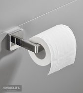 Chroom RVS Toiletrolhouder – Toiletrolhouder hangend – Toiletrol houder zilver – toiletpapier houder hangend