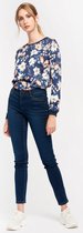 LOLALIZA Jeans met broekzak detail - Donker Blauw - Maat 34