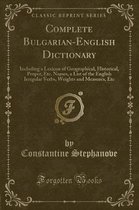 Complete Bulgarian-English Dictionary