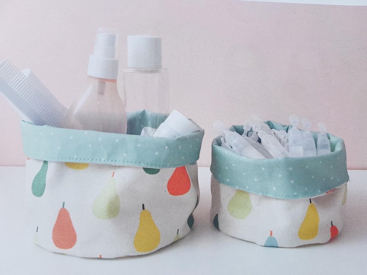 Opberg set 3 dlg met afbeelding peren