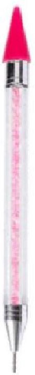 Diamond painting pen met roze kristallen