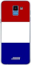 Samsung Galaxy J6 (2018) Hoesje Transparant TPU Case - Nederlandse vlag #ffffff