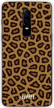 OnePlus 6 Hoesje Transparant TPU Case - Leopard #ffffff