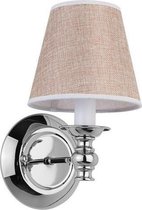 Van Heck wandlamp 16x27cm met LED verlichting 4 watt chroom