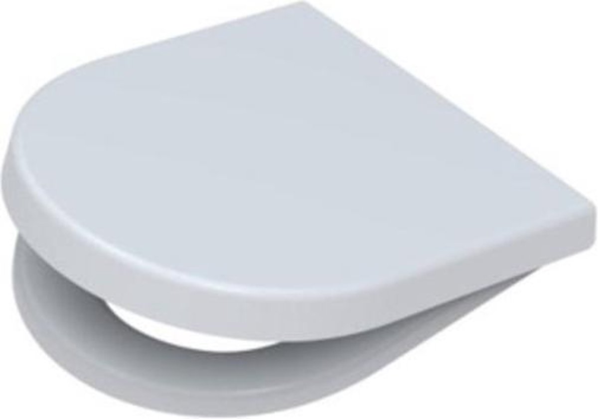 Pagette S3 closetzitting met deksel met steekbevestiging quick release wit