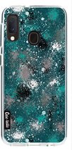 Casetastic Samsung Galaxy A20e (2019) Hoesje - Softcover Hoesje met Design - Paint Splatter Dark Green Print