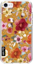 Casetastic Apple iPhone 7 / iPhone 8 / iPhone SE (2020) Hoesje - Softcover Hoesje met Design - Flowers Mustard Print