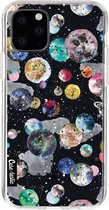 Casetastic Apple iPhone 11 Pro Hoesje - Softcover Hoesje met Design - Cosmic Black Print