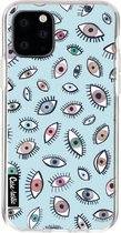 Casetastic Apple iPhone 11 Pro Hoesje - Softcover Hoesje met Design - Eyes Blue Print