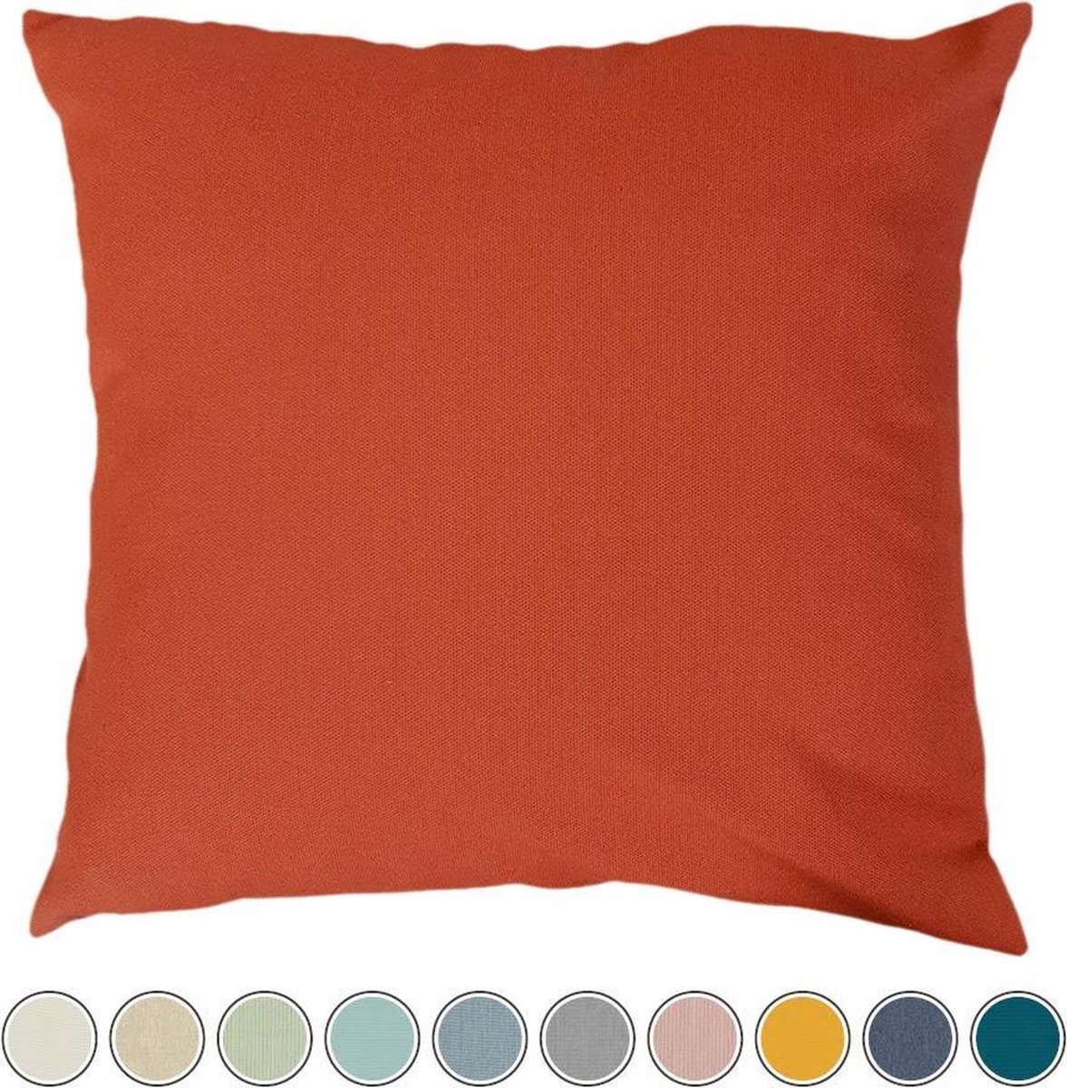 Buitenkussen Qush Royal - Sunbrella Paprika| Waterbestendig | kleurvast | vlekbestendig | schimmelwerend - Sierkussens buiten tuin loungekussen / tuinmeubel kussen /tuinkussen / buitenkussens / palletkussen