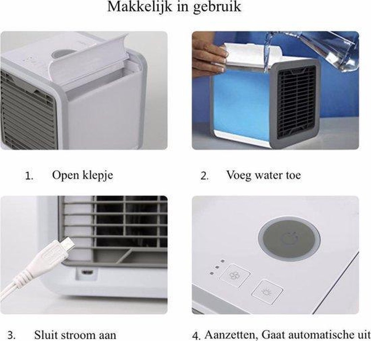 Watergekoelde Ventilator -- Tafelventilator -- Luchtkoeler -- Waterkoeling  -- 6... | bol.com